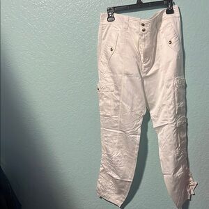 White Cargo Pants